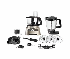 Moulinex Double Force Food Processor, 31Functions, 1000Watts, Stainless Steel