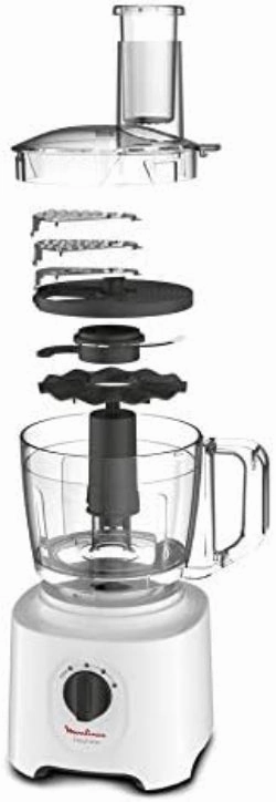 Moulinex Easy Force Food Processor, 25Functions, 800Watts, White