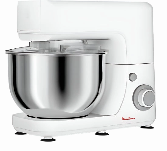 Moulinex MasterChef Essential Kitchen Machine, 4.8Lit, 800Watts, White