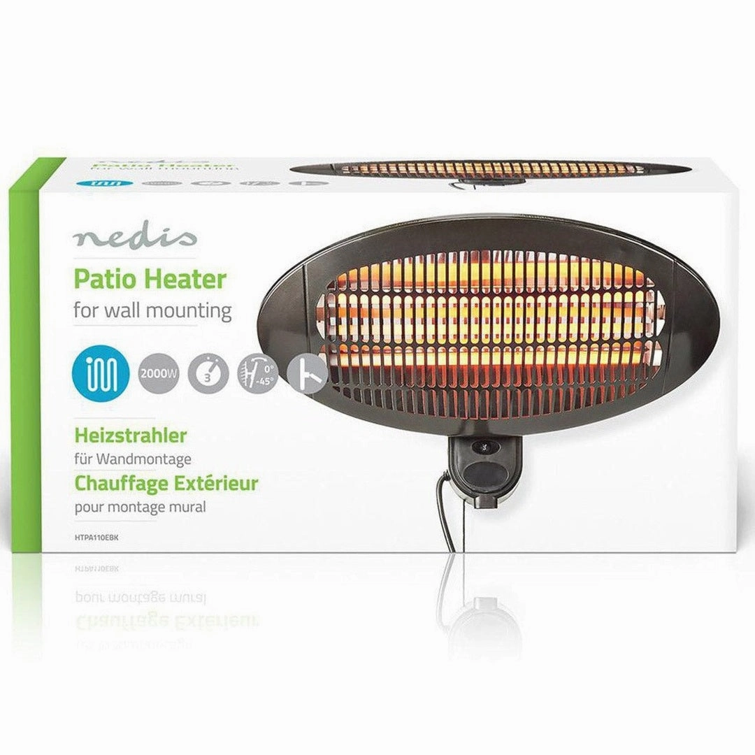 Nedis 2000W Wall Mounted Patio Heater