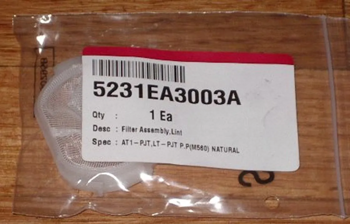 New LG Washing Machine Lint Filter - Part # 5231EA3003A