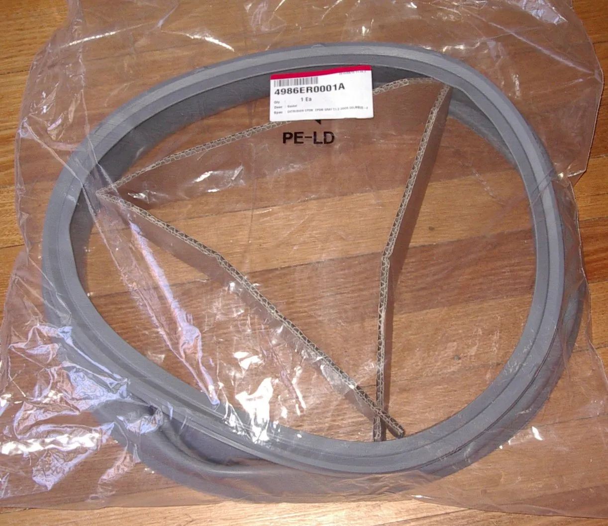 New LG WD-1019BD Washer Genuine Door Gasket Part # 4986ER0001A