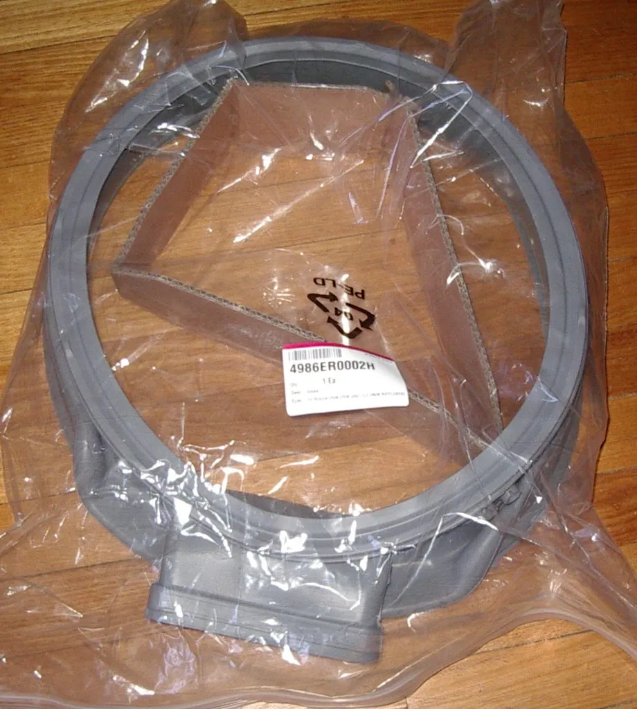 New LG WD-1255RD, WD-1256RD Washer Genuine Door Gasket Part # 4986ER0002H