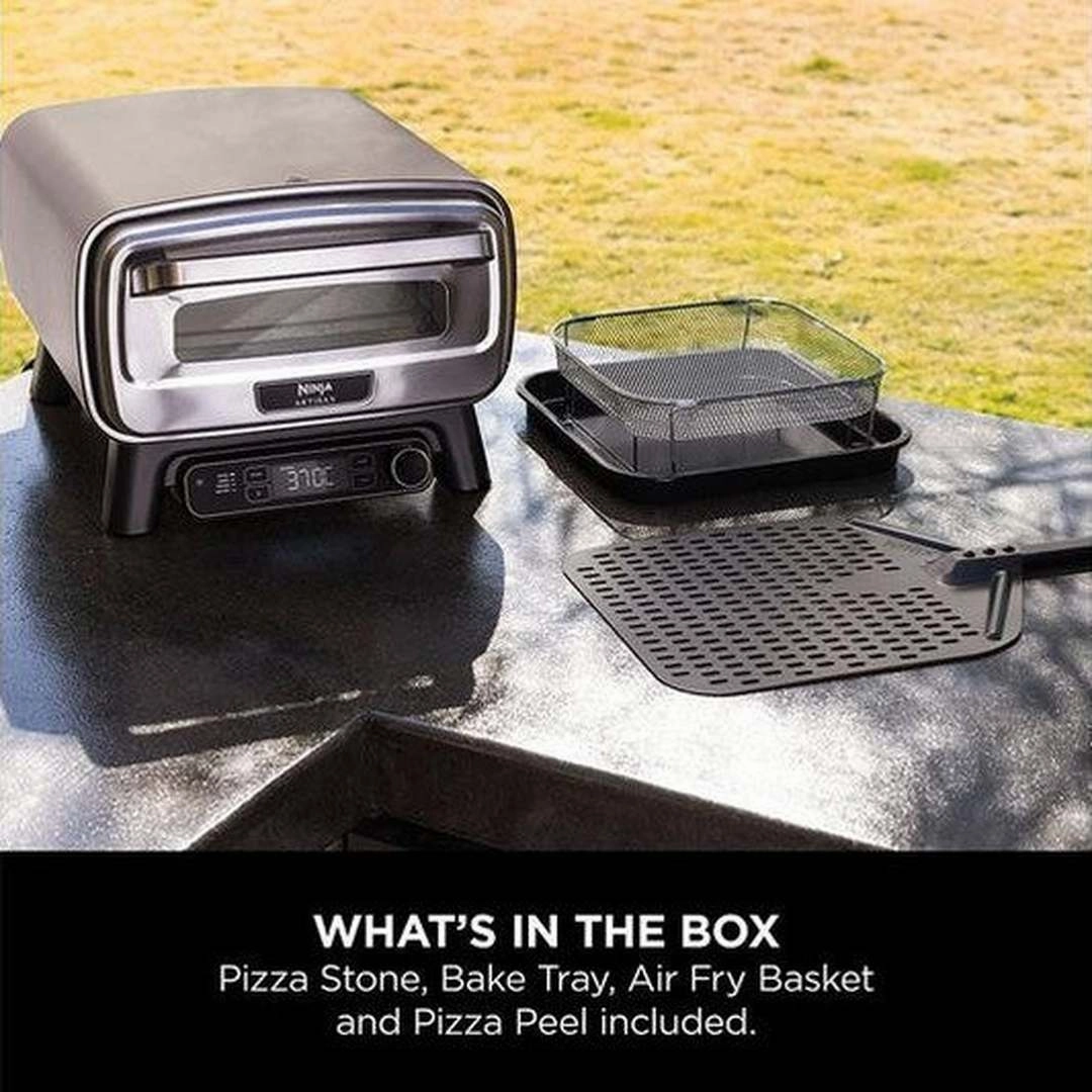 Ninja Artisan 12" 4-in-1 Electric Outdoor Pizza Oven & Air Fryer | MO201UK