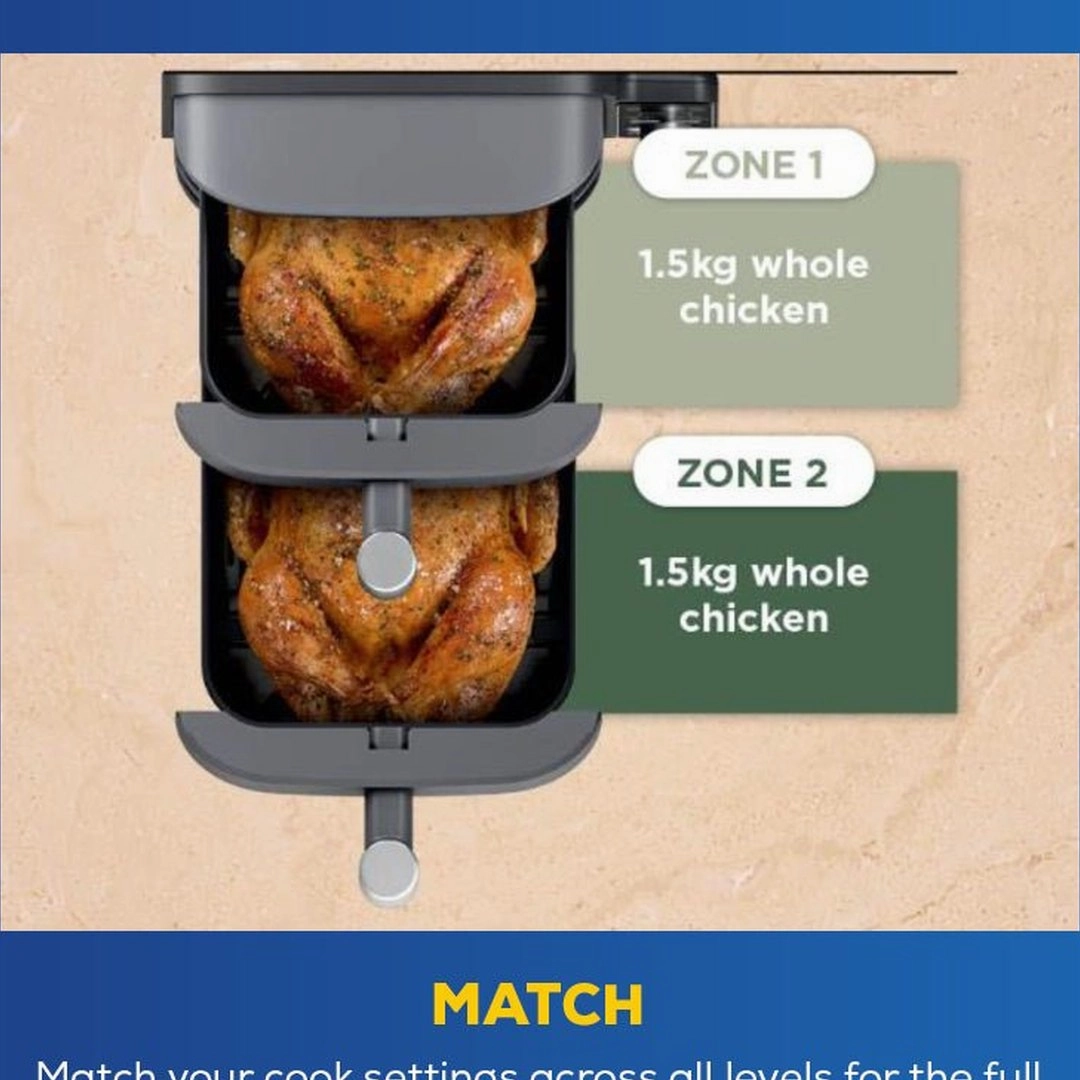 Ninja Double Stack XL 2 Drawer Air Fryer 9.5L | SL400UK