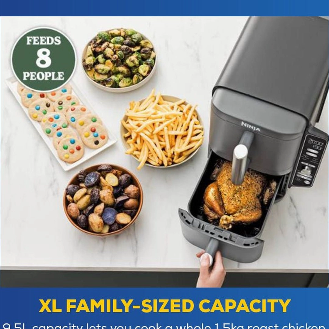Ninja Double Stack XL 2 Drawer Air Fryer 9.5L | SL400UK