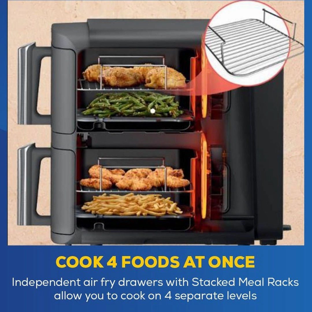 Ninja Double Stack XL 2 Drawer Air Fryer 9.5L | SL400UK