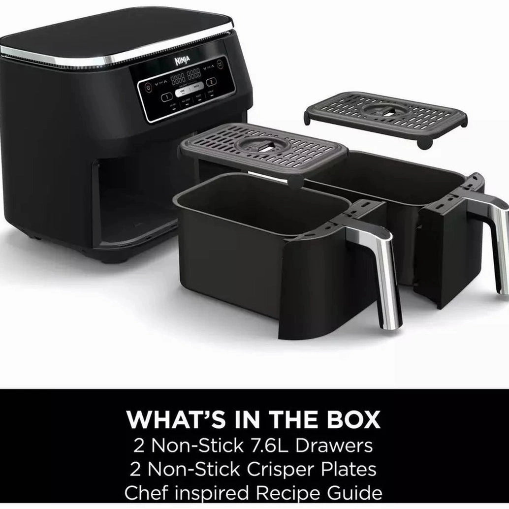 Ninja Foodi 4-in-1 Dual Zone Air Fryer 7.6L | AF200UK
