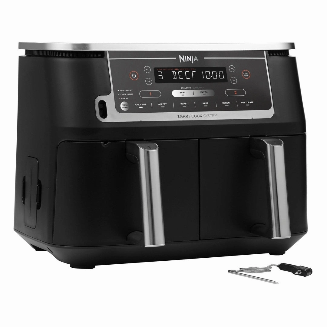 Ninja Foodi Max Dual Zone Air Fryer with Digital Probe | AF451UK