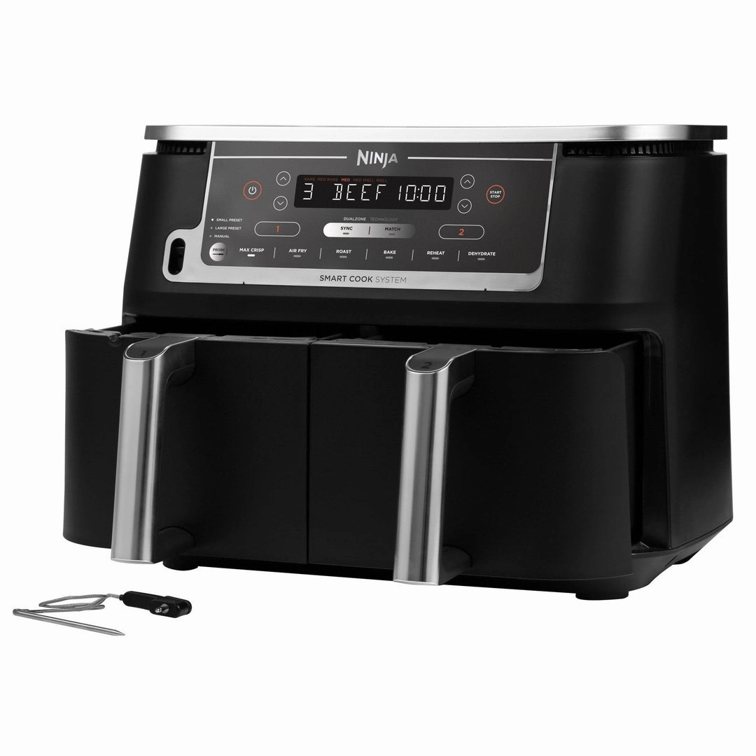 Ninja Foodi Max Dual Zone Air Fryer with Digital Probe | AF451UK