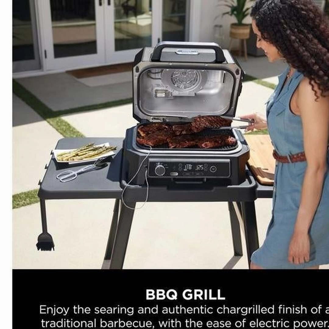 Ninja Woodfire XL Electric Outdoor BBQ Grill & Smoker | OG850UK