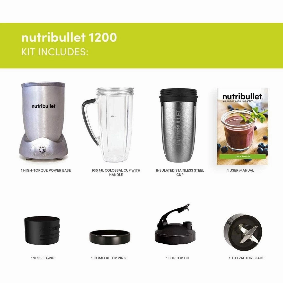 Nutribullet 1200 Series 1200W Blender | Silver