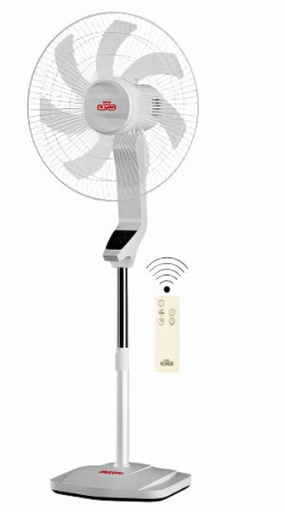 Olmar Stand Fan with Remote, 70Watts, Black / White
