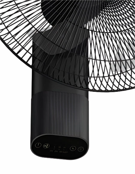 Olmar Wall Fan with Remote, 70Watts, Black / White