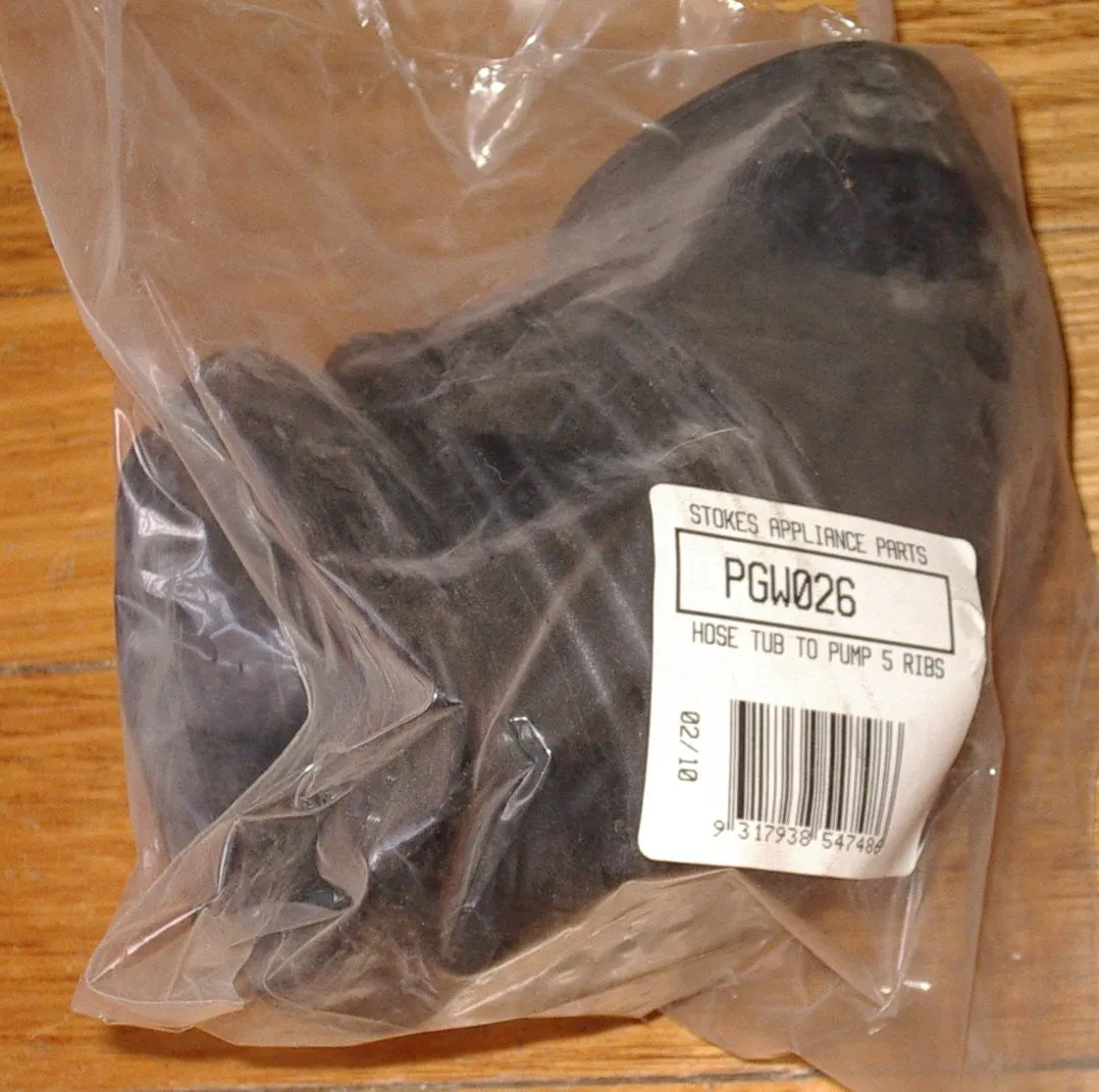 Pacific Gorenje Tub to Pump Hose. Part No. PGW026