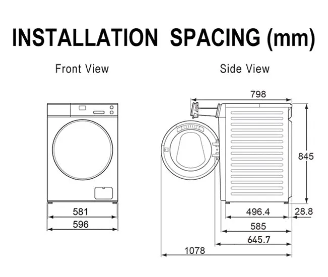 Panasonic Care  Edition 10kg Front Load Washer NA-V10FR1BSG with Blue Ag 
