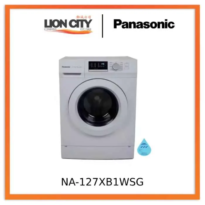 Panasonic NA-127XB1WSG 7kg Front Load Washer (3 Ticks)