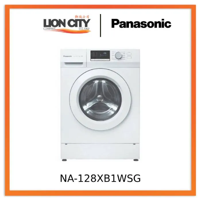 Panasonic NA-128XB1WSG 8kg Washer Washing Machine with Hygiene 60C/90C
