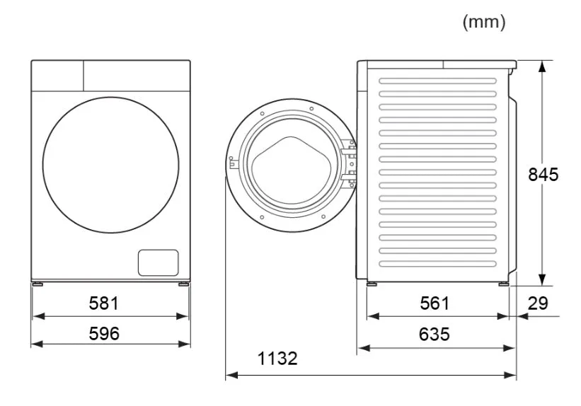 Panasonic NA-26CVX1ASG 13kg Front Load Washer