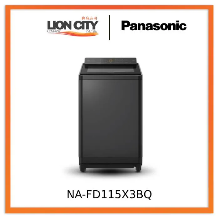 Panasonic NA-FD115X3BQ 11.5kg Top Load Washing Machine Washer