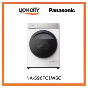 Panasonic NA-S96FC1WSG 9/6kg Gentle Dry and Hygienic Front Load Washing Machine with Dryer