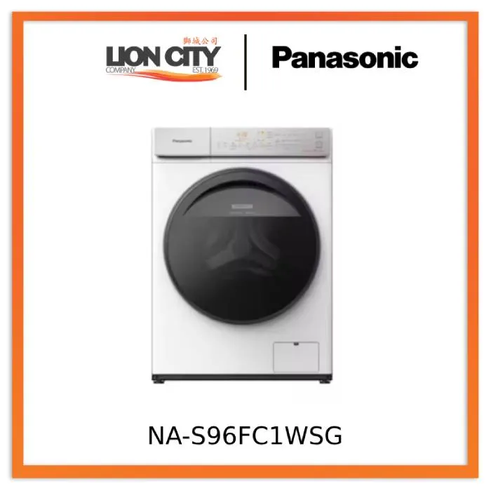 Panasonic NA-S96FC1WSG 9/6kg Gentle Dry and Hygienic Front Load Washing Machine with Dryer