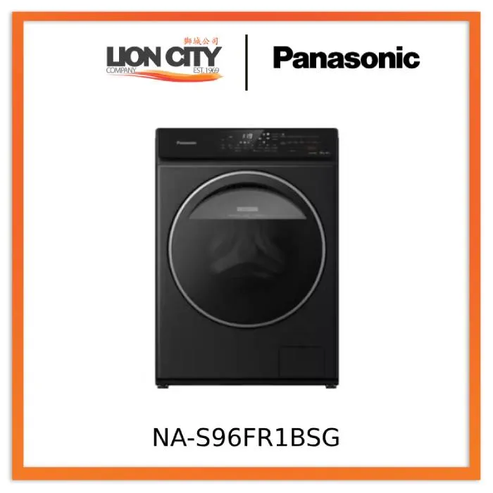 Panasonic NA-S96FR1BSG 9/6kg Gentle Dry and Hygienic Front Load Washing Machine with Dryer