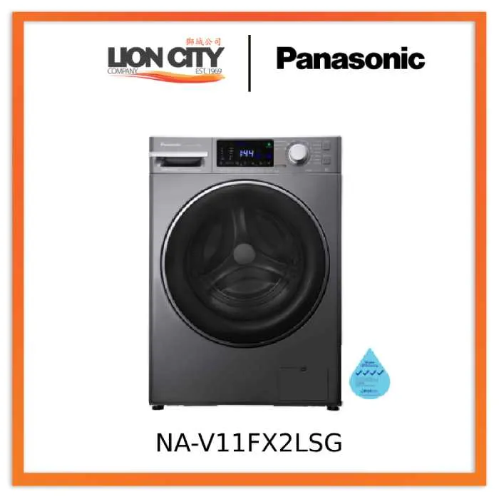 Panasonic NA-V11FX2LSG 11kg Front Load Washer (4 Ticks)