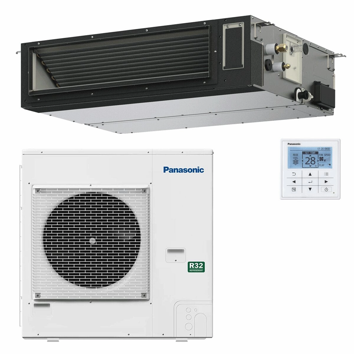 Panasonic PACi NX Standard Ducted Air Conditioner 34000 BTU R32 Inverter A  /A