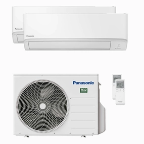 Panasonic TZ Series dual split air conditioner 9000 12000 BTU inverter A    wifi external unit 5 kW