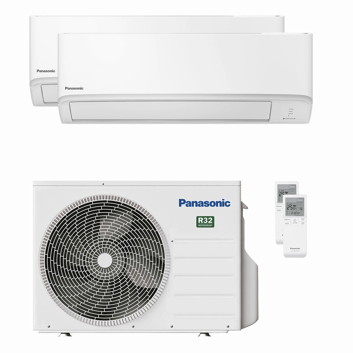 Panasonic TZ Series dual split air conditioner 9000 12000 BTU inverter A    wifi external unit 5 kW