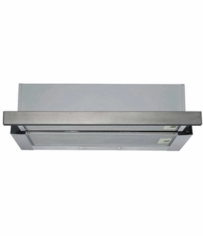 PKM Under-Counter Extractor Hood | Flat Screen Hood 60 cm | silver | Grease Filter Efficiency Class E | Dishwasher Safe Grease Filter