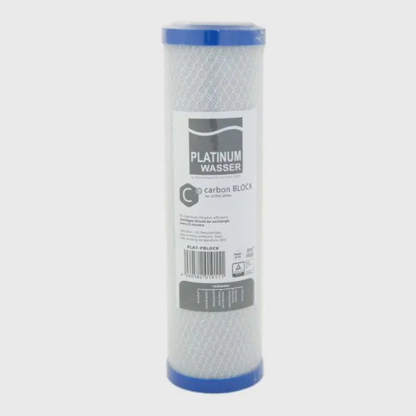 Platinum Wasser Carbon Block 10" Cartridge - PBLOCK