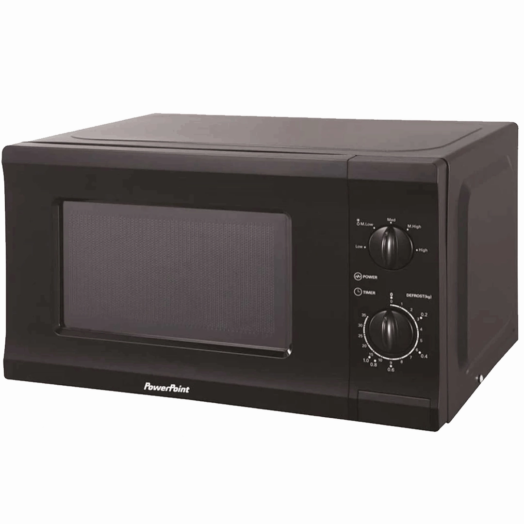 Powerpoint 700W Black Microwave | P22720CPMBL