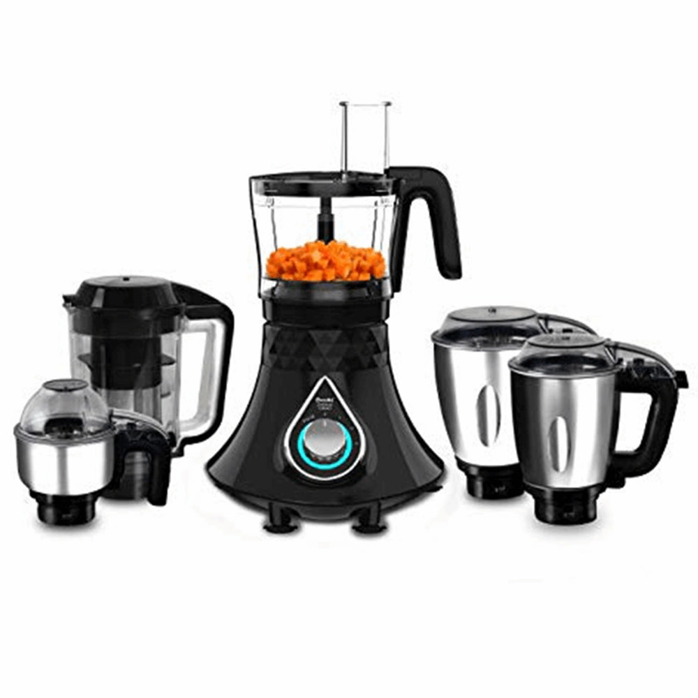 Preethi Zodiac Cosmo MG 236 Mixer Grinder 750-Watt 5 Jars (Black)