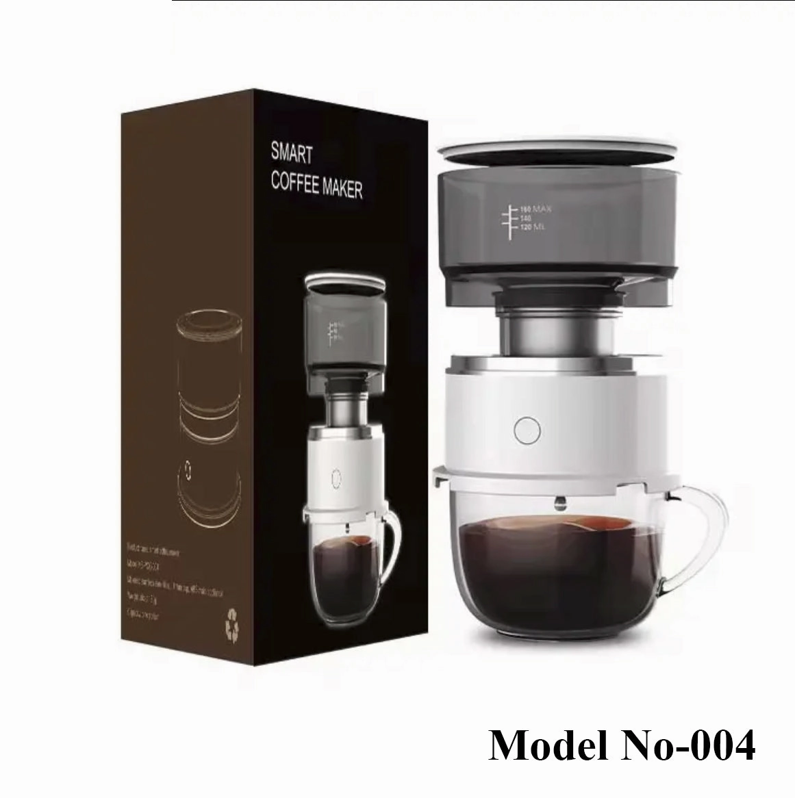 Primo Caf Small Drip Coffee Maker, Black