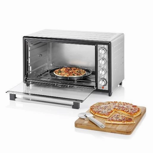 Princess Oven With Pizza Carousel, 90Lit, Silver