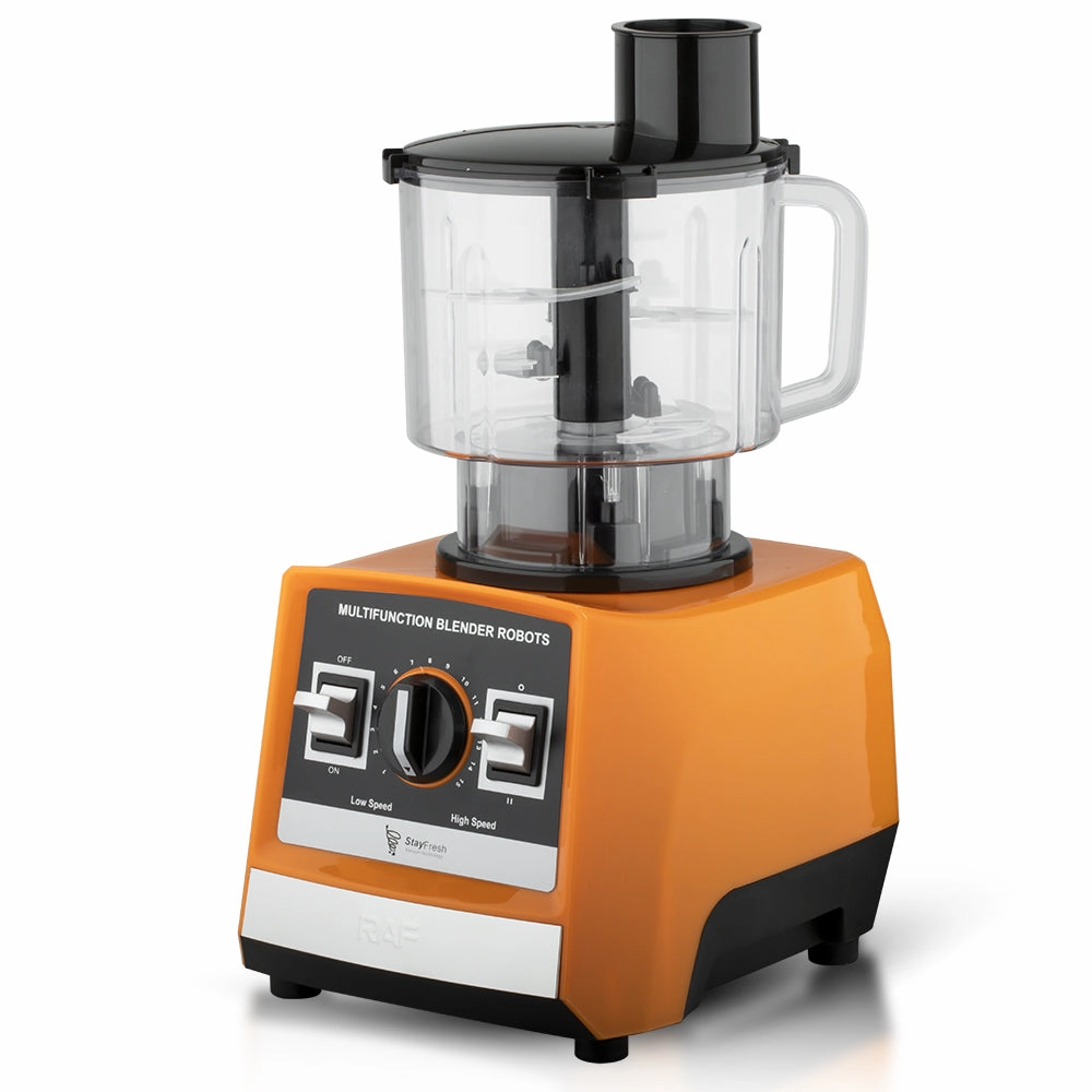 RAF 3-in-1 Electric Blender | Stainless Steel Tool Head | Low Noise | Fast Start | Easy To Clean | Black Color