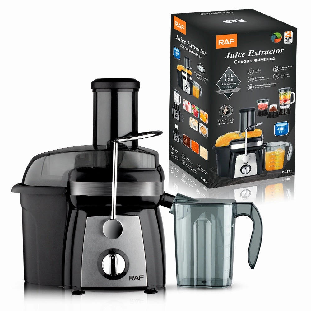 RAF 4-in-1 Juice Extractor  | 1200W | low noise | Stainless Steel Tool Head | Fast Start|EasytoClean