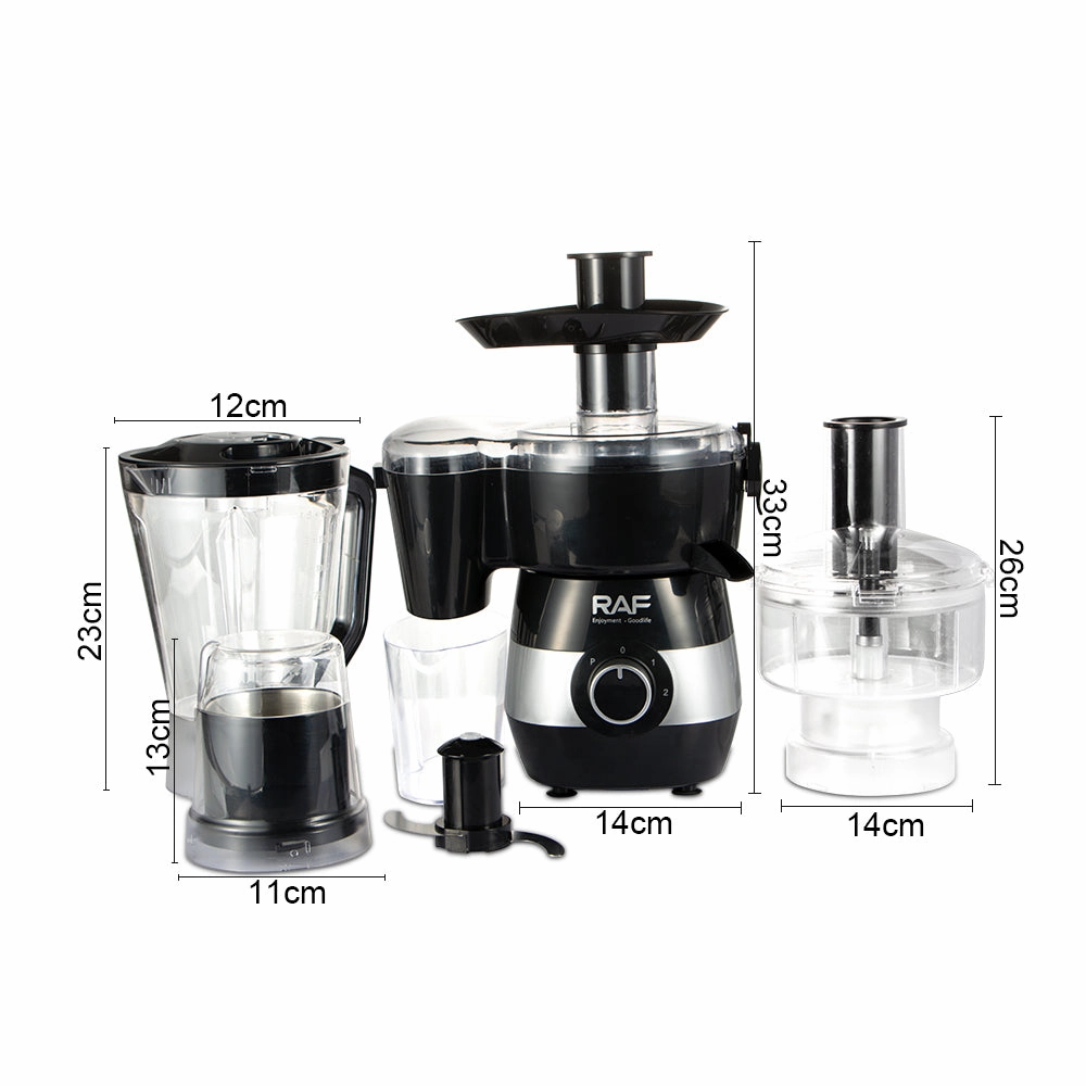 RAF 6-in-1 Food Processor | Fast Start | Strong Power | Low Noise | Easy to Clean