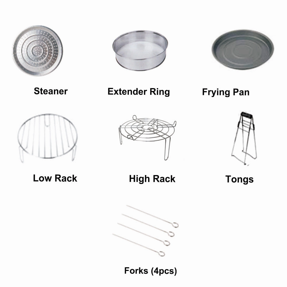 RAF Air Frayer 8-in-1 | 12L Lagre Capacity | Low Fat Cooking | Easy To Clean