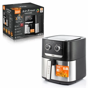 RAF Air Fryer 8L | 1700W | Adjustable Temp & Timer | Non-stick Coating | Easy to Clean