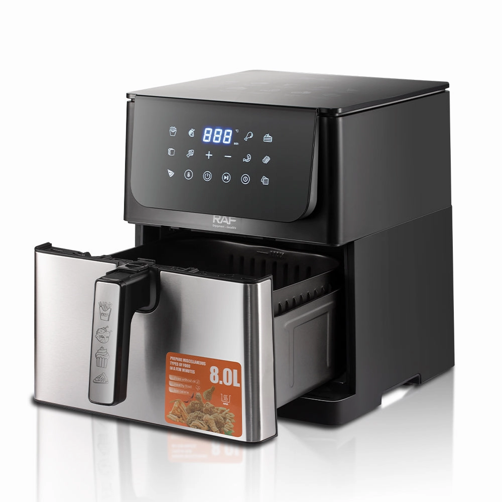 RAF Air Fryer | 1800W | 8.0L Capacity | Non-stick Coating | Temperature Control | Easy to Clean