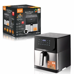 RAF Air Fryer | 1800W | 8.0L Capacity | Non-stick Coating | Temperature Control | Easy to Clean