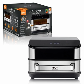 RAF  AirFryer | 4L Capacity | 2200W Power | Dual Heating | Temperature Control | Non-stick Coating | Touch Screen Control