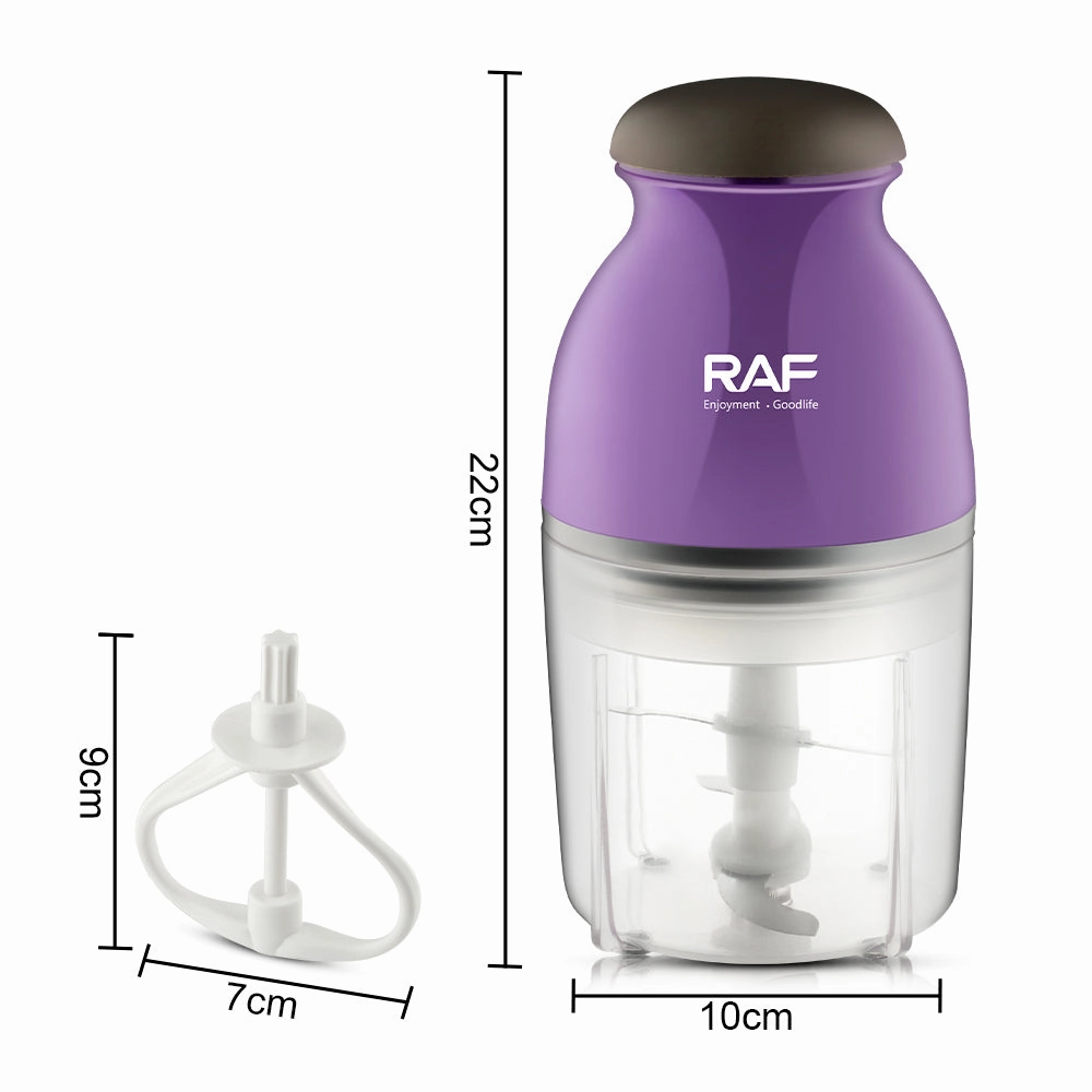 RAF Electric Food Chopper Grinder | 250W | 1000ML Capacity | Stainless Steel Blades | Low Noise