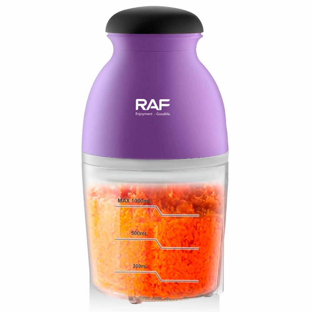 RAF Electric Food Chopper Grinder | 250W | 1000ML Capacity | Stainless Steel Blades | Low Noise