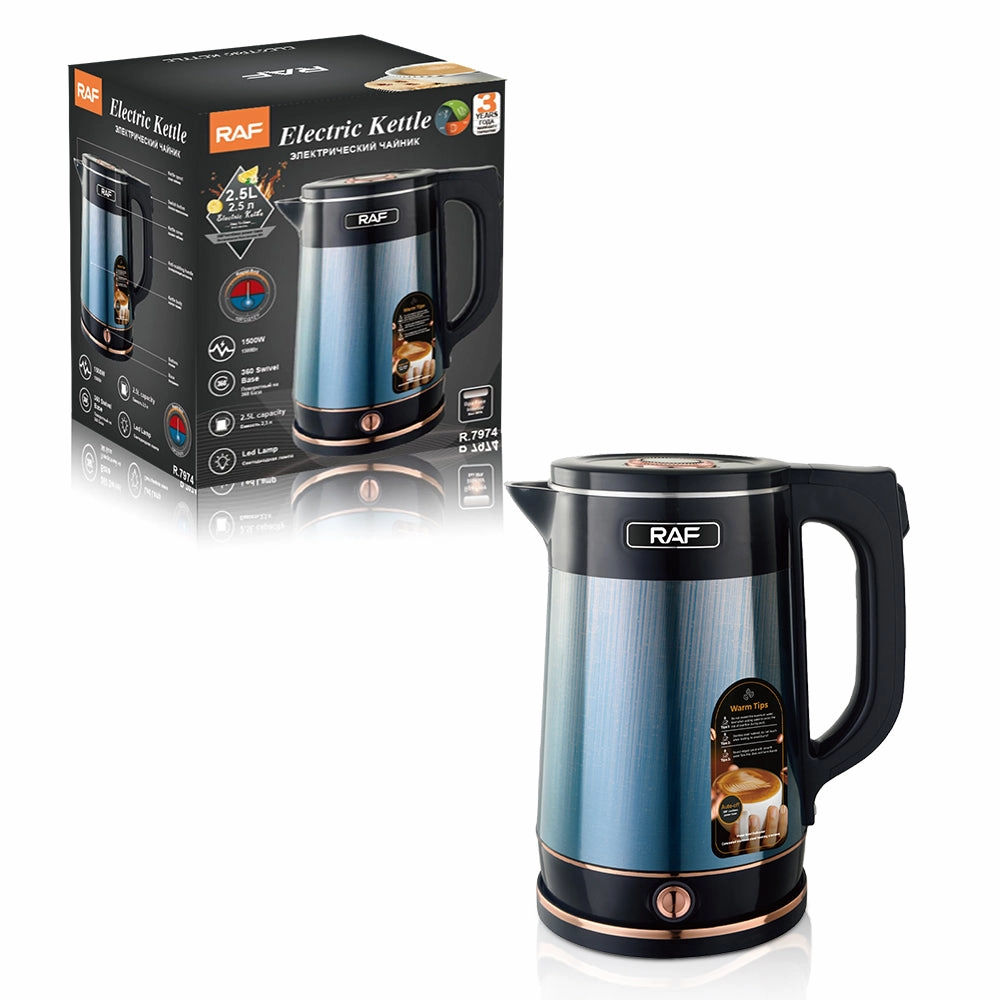 RAF Electric Kettle | 1500W | 2.5L Capacity | LED Lamp | BPA Free
