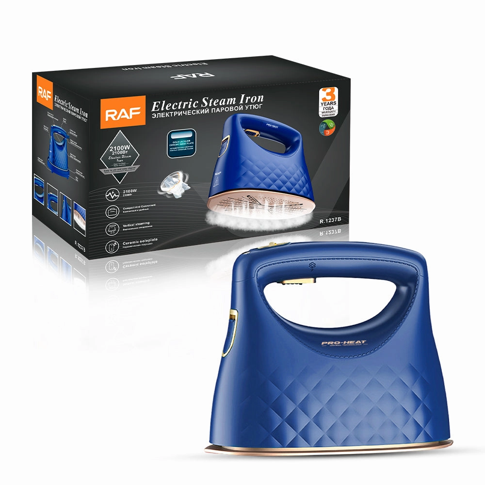 RAF Electric Steam Iron | 2100W | Vertical Steaming | CeramicSoleplate | Temperature control