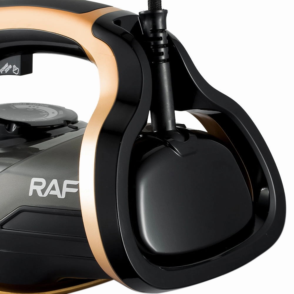 RAF Electric Steam Iron | 2600W | Vertical Steaming | Gold Ceramicbottom | ThermostatControlled
